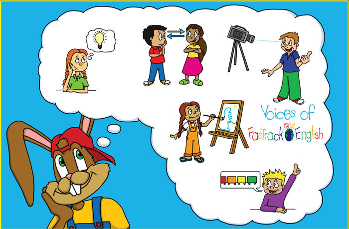 Voices of FasTrack English Logo